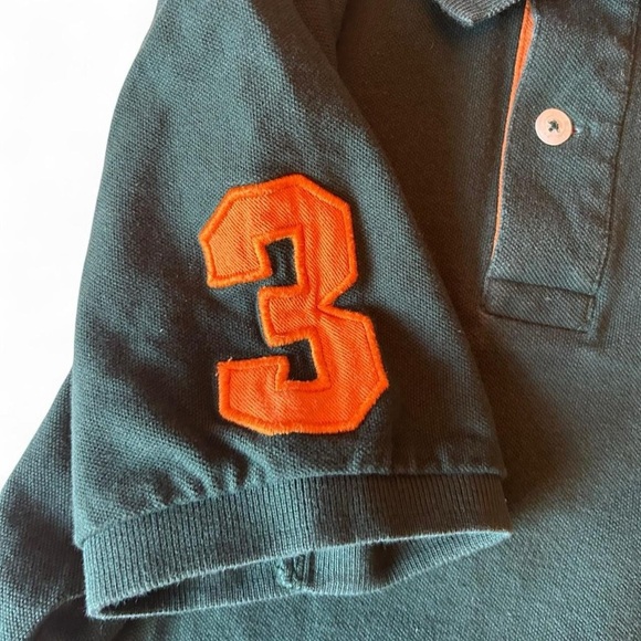 🐎 Big Pony Vibes! Boys Polo Shirt w/ #3 Patch – Size 8 - Picture 4 of 7